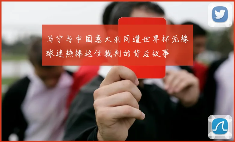 马宁与中国意大利同遭世界杯无缘球迷热捧这位裁判的背后故事
